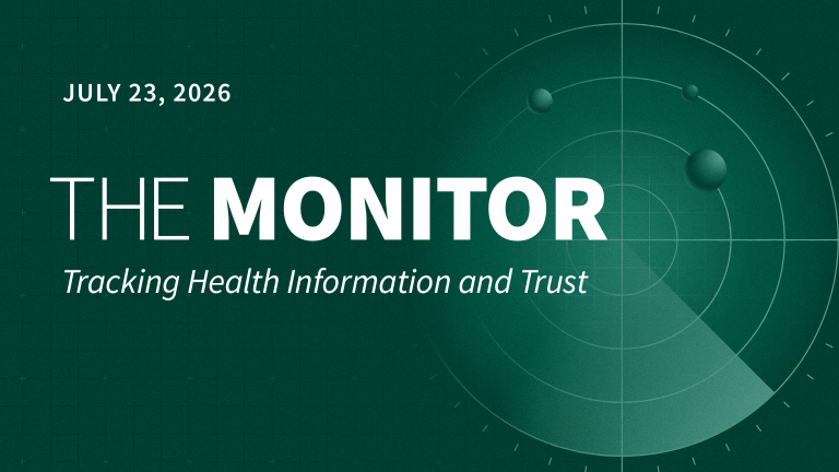 New KFF Poll Shows Public Divided When It Comes to Trusting Federal Health Agencies for Reliable Information — The Monitor